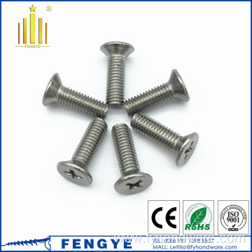 Titanium countersunk head cross machine screw